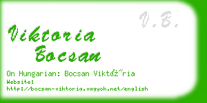 viktoria bocsan business card